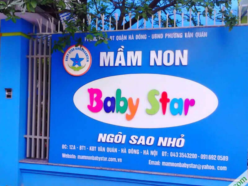 Những mẫu bảng hiệu trường mần non đẹp số 1