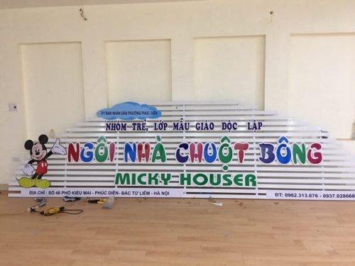 Những mẫu bảng hiệu trường mần non đẹp số 1