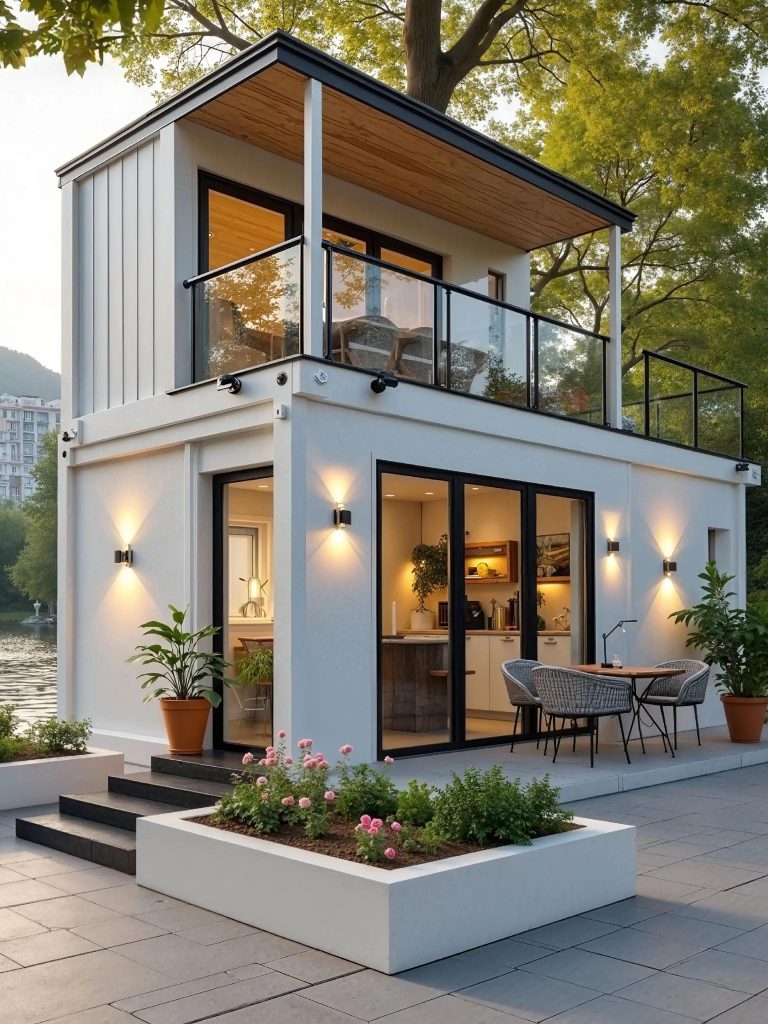 Nhà Lắp Ghép 2 Tầng